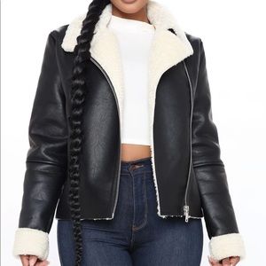 Fashion Nova leather rider jacket